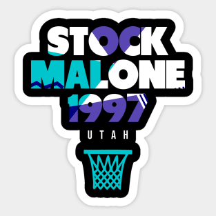 Throwback Utah Basketball Sticker